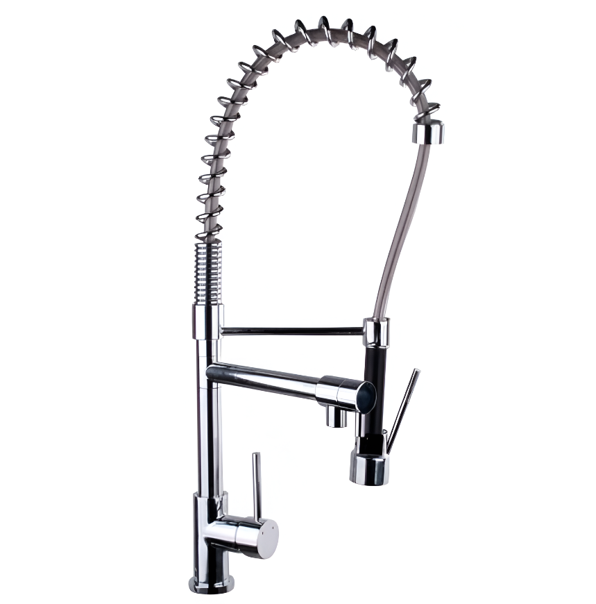 YO1842 Pull Out dual Spout Swivel Coil Kitchen Mixer