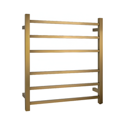 CH06.S.HTR Square Chrome Electric Heated Towel Rack 6 Bars