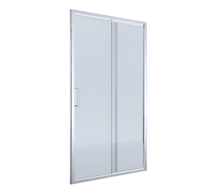 B6-SLD-Front Miramar Semi Framed Sliding Door Shower Screen - Front Only