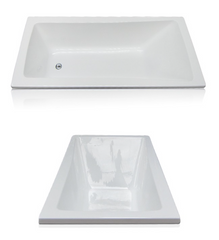 WTM-02820DE – 1400mm Square Insert Bath Tub 1400*750*440mm