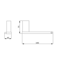 BK1604 – SS ECKIG Toilet Roll Holder