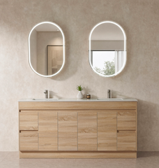 Oscar Oval Shape LED Shaving Cabinet