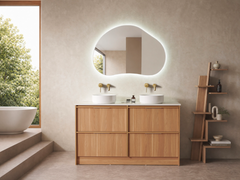 Noma Collection Floor Standing Vanity Double Bowl Top 1500mm