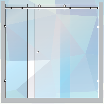 Violet Series 10mm Frameless Sliding Door Shower Screen Front Only (1950-2500mm)
