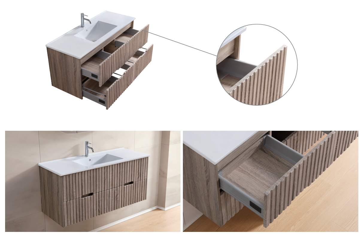 Elena Wall Hung Vanity - 750mm