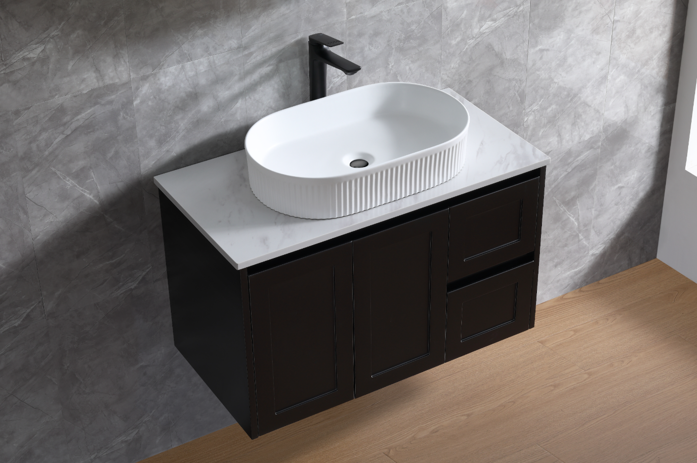 Luna Wall Hung Vanity 600mm