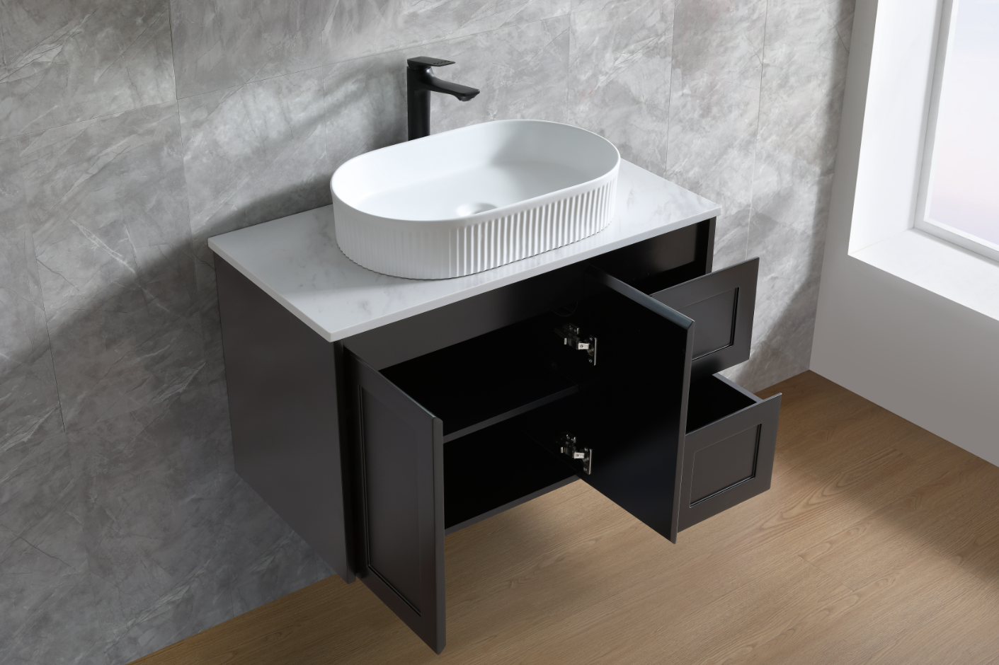 Luna Wall Hung Vanity 600mm