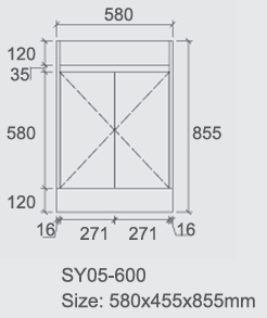 Tobi Free Standing Vanity 600mm