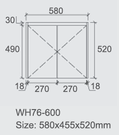 Luna Wall Hung Vanity 600mm