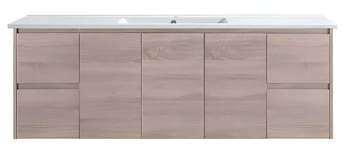 Royce Wall Hung Vanity 1500mm Double Bowl Top