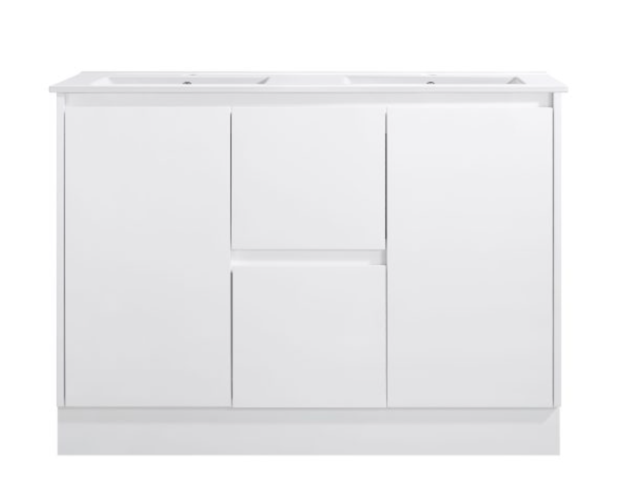 Sammy Freestanding Vanity 1200mm Double Bowl Top