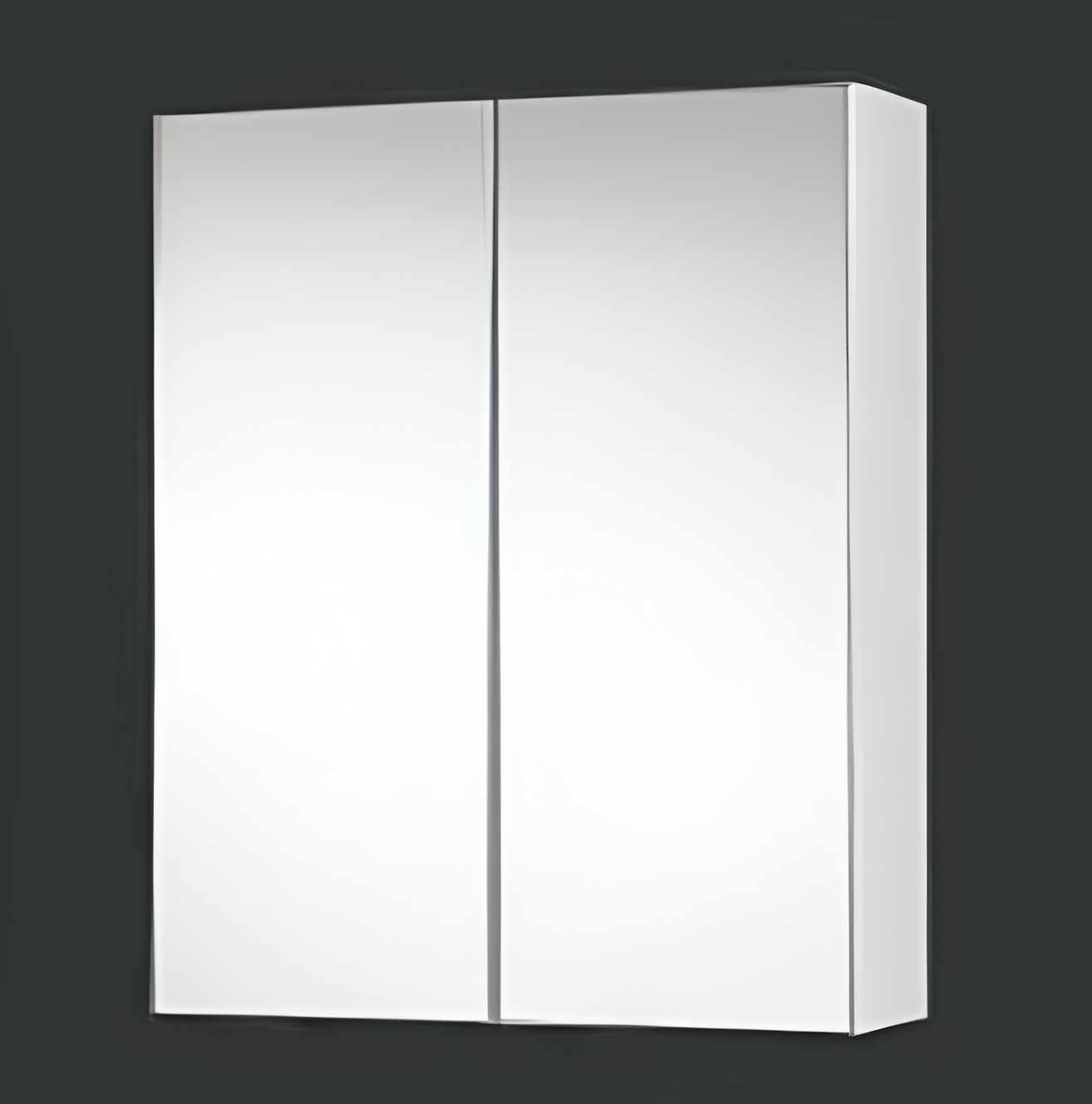 Gloss White Pencil Edged Shaving Cabinet (ASP)