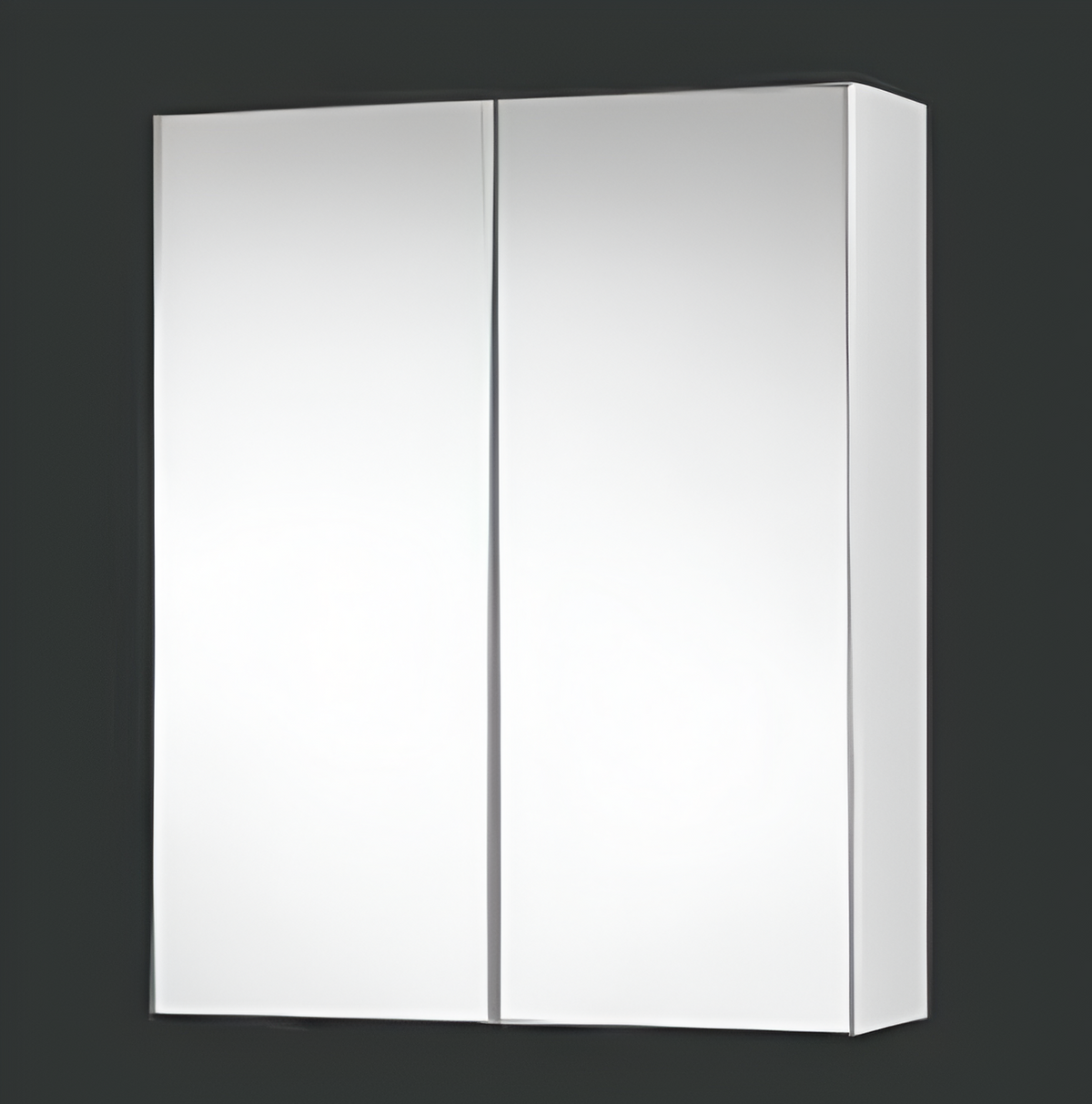 Gloss White Pencil Edged Shaving Cabinet (ASP)