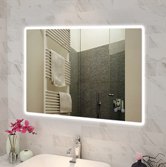 1500x800mm Rectangular Frosted Edge Led Mirror