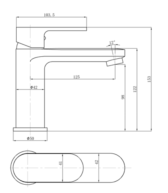 OVAL Basin Mixer