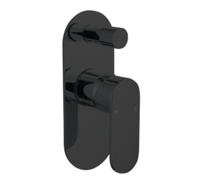OVAL Wall Mixer with Diverter