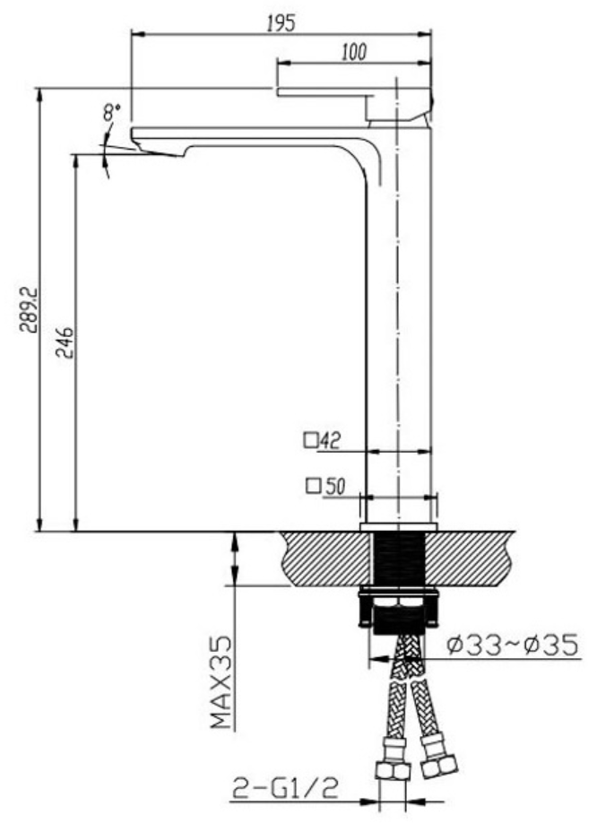KASTEN Tall Basin Mixer