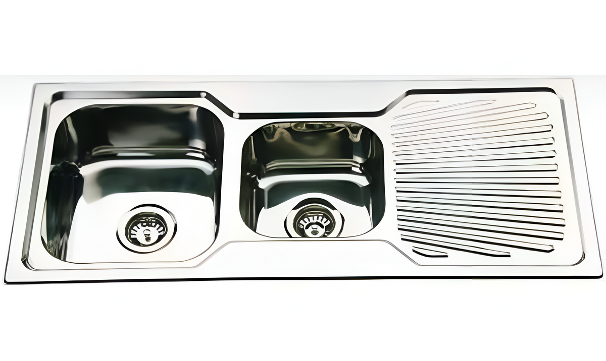 FK108S Kitchen Sink Double Bowl and Drainer