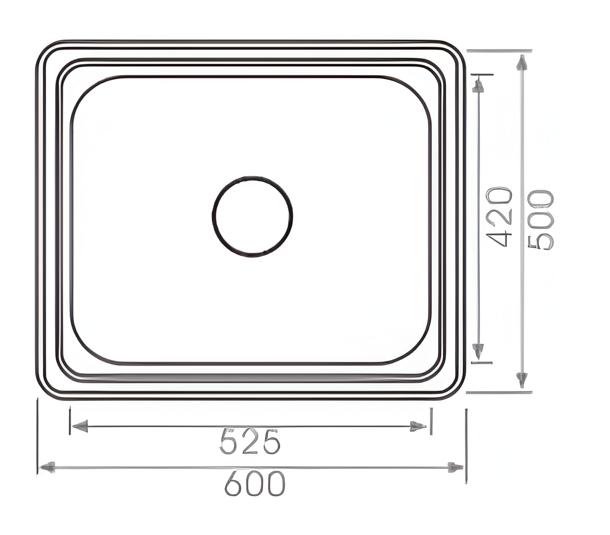 Single Kitchen/Laundry Sink