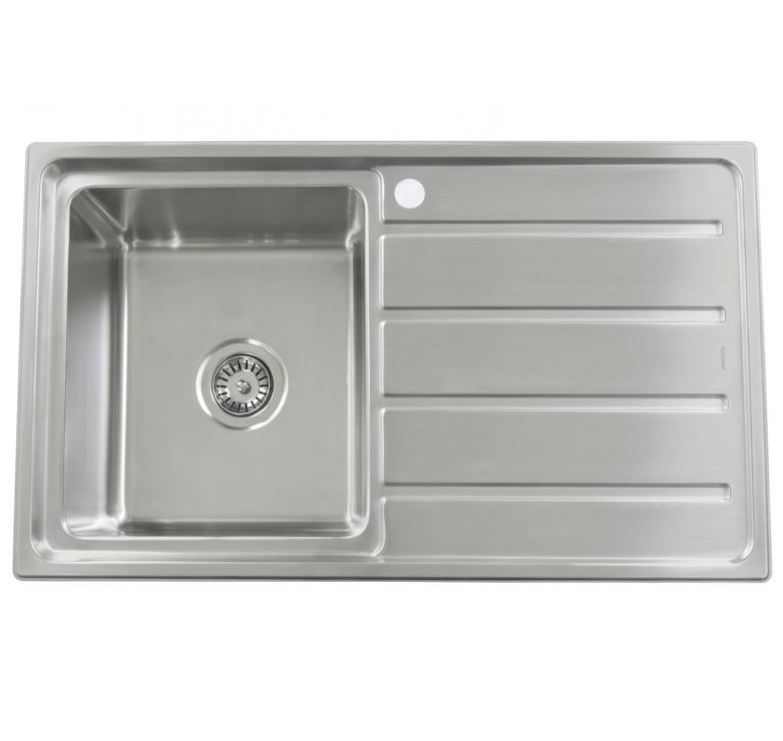 D86B Single Drop in Square Sink with Drainer
