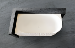 1500mm Anika Free Standing Groove Corner Bath Tub