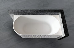 1500mm Anika Free Standing Groove Corner Bath Tub