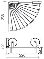 Suction Single Corner Soap Basket