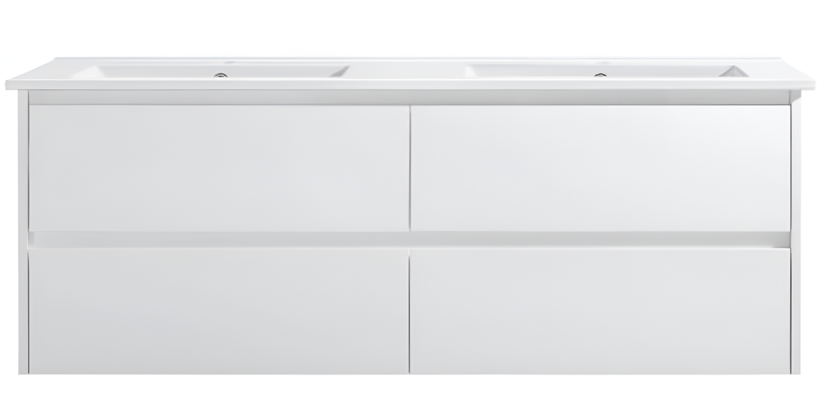 Yoko Wall Hung Vanity 1500mm Double Bowl Top