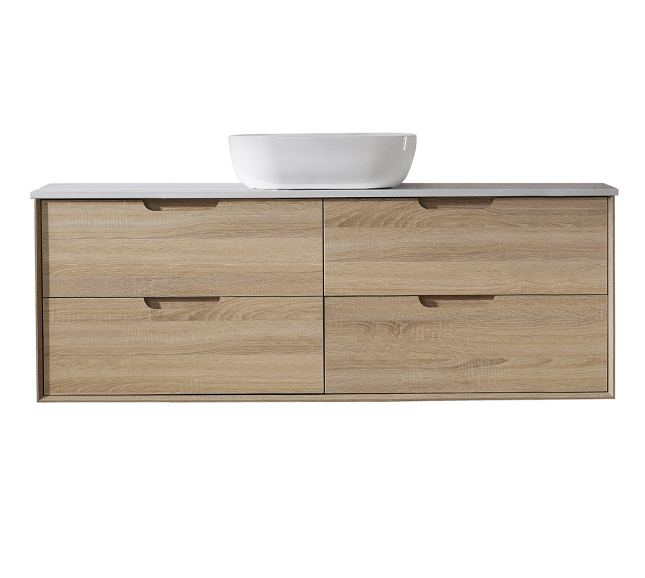 Mina Wall Hung Vanity 1500mm Single Bowl