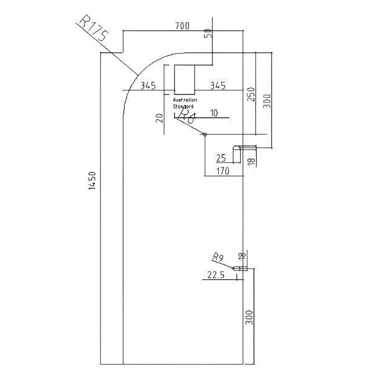 ML240 Fixed Single Panel Bath Screen