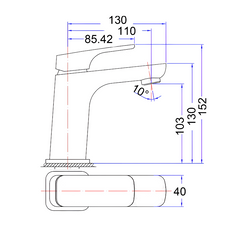 PSL2001LF Eden Basin Mixer