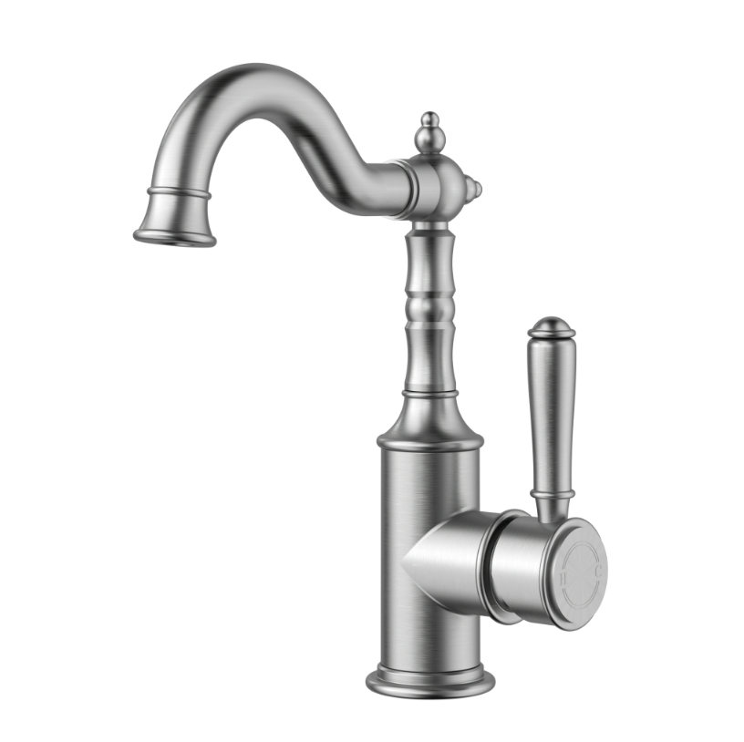 HYB868-202 Clasico Tall Basin Mixer Hook Spout
