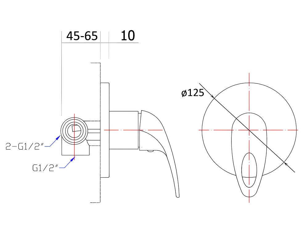 PQ-3001SW Mina Wall Mixer