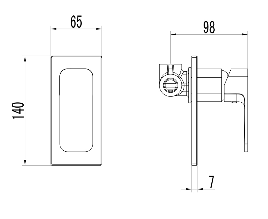 HYB66-301 Seto Wall Mixer