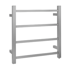 CH04.S.HTR Square Chrome Electric Heated Towel Rack 4 Bars