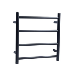 CH04.R.HTR Round Chrome Electric Heated Towel Rack 4 Bars