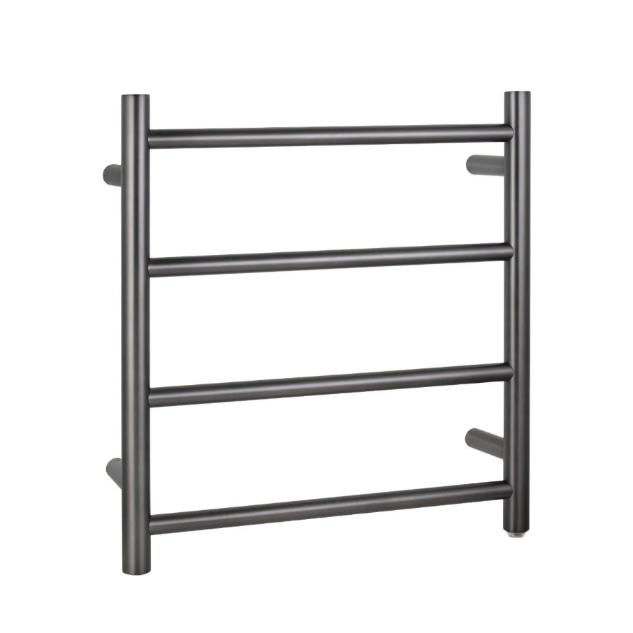 Heated Base Rack CH04.R.HTR Round Chrome Electric Heated Towel Rack 4 Bars – Bathrooms For U