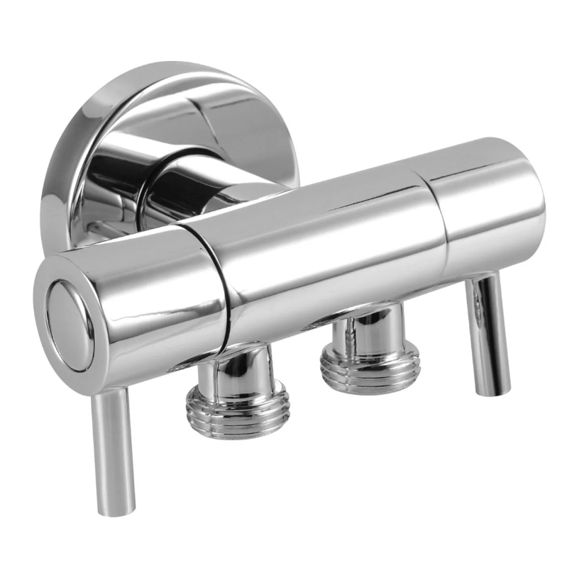 CH003.ST Bathroom Solid Brass Toilet Bidet Spray 1 Inlet 2 Outlet Diverter Only