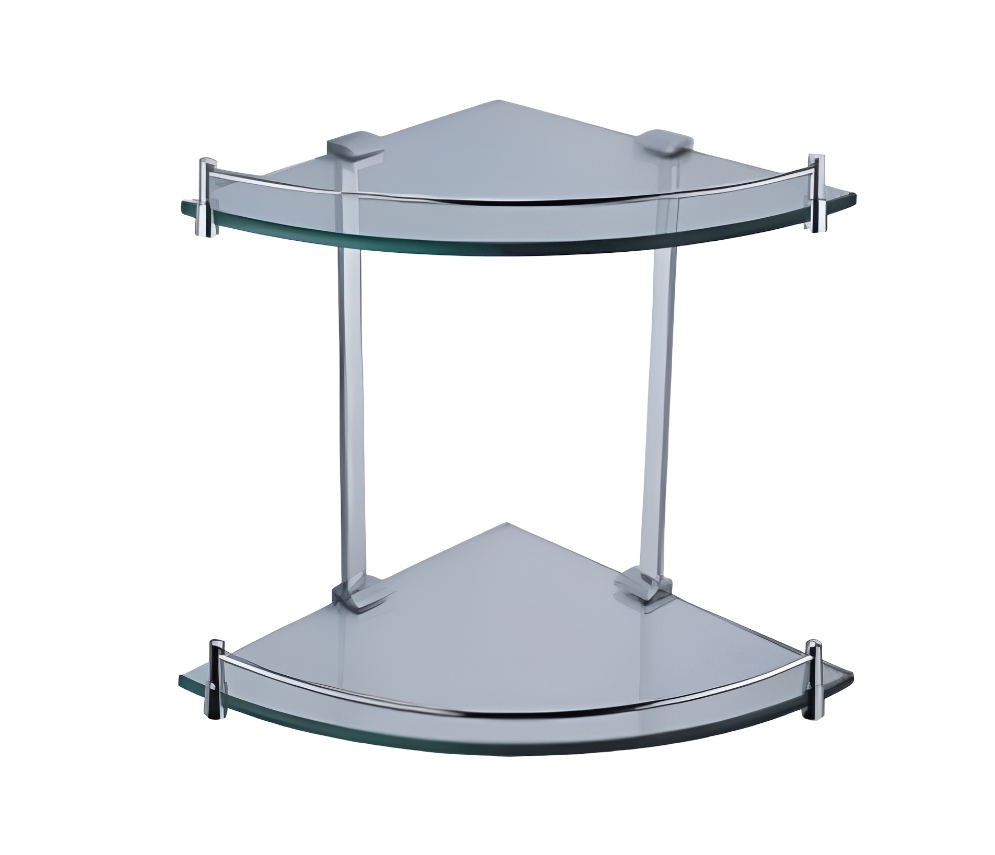 85303 – Double Corner Glass Shelf