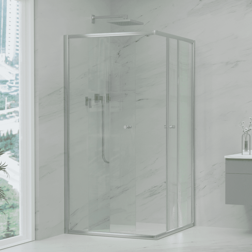 V6-CES 6mm Semi-Frameless Corner Entry Screens