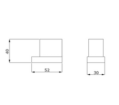 BK1603 – SS ECKIG Robe Hook