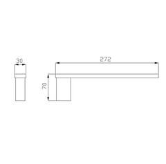 BK1605 – SS ECKIG Towel Bar
