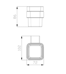 BK1607 – SS ECKIG Tumbler Holder