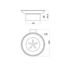 BK2303 – SS RUND Soap Holder