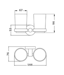 BK428 – RUND Double Tumbler Holder