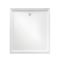 White Polymarble Shower Base with 900 side Centre Rear Drain 1200*900mm