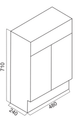 LU5025 Mini Floor Standing Vanity
