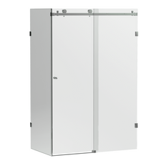 Violet Series 10mm Frameless Sliding Door Shower Screen Front (1000-1200mm) and Return (950-1100mm)