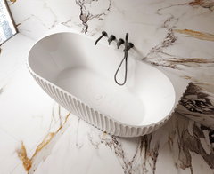 Free Standing Groove Bath Tub 1500*750*580mm