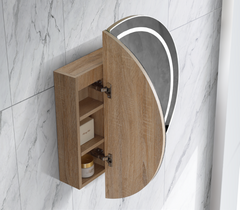 Pearl Collection LED Round Shaving Cabinet 800mm